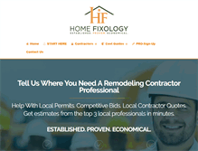 Tablet Screenshot of homefixology.com